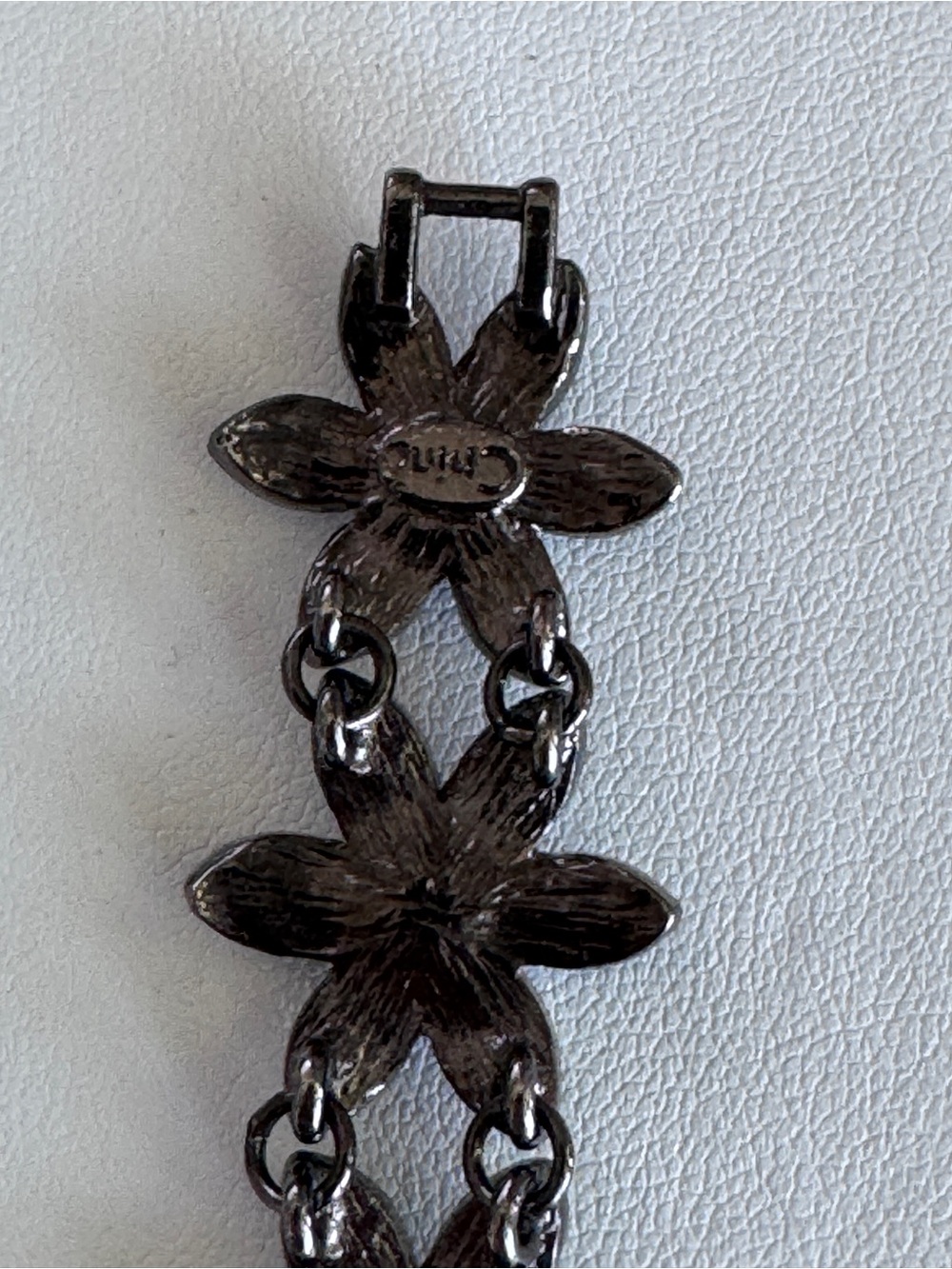 Joan Rivers Teal and Olive Flower Link Bracelet - Picture 7 of 8